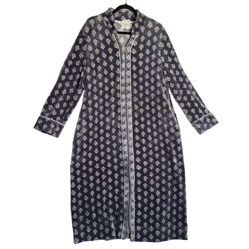 Carole Hochman Heavenly Soft Sleepwear Sz M Plush Velor Cozy Winter House Dress